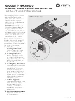 Preview for 1 page of Vertiv AVOCENT HMX8000 Quick Installation Manual