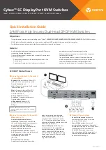 Vertiv Cybex SC 920DP Quick Installation Manual предпросмотр