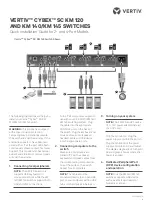 Vertiv Cybex SC KM 120 Quick Installation Manual предпросмотр