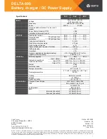 Preview for 6 page of Vertiv DELTA 600 Installation And User Manual