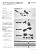 Preview for 1 page of Vertiv Geist PFS-100 Quick Installation Manual