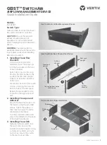 Предварительный просмотр 1 страницы Vertiv GEIST SwitchAir SA1-03001 Quick Installation Manual