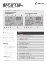 Preview for 45 page of Vertiv GXT5-8000/10KHVRT5UXLN Quick Installation Manual