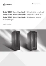 Preview for 1 page of Vertiv Knurr DCM Heavy Duty Rack Assembly Instructions Manual