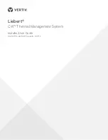 Предварительный просмотр 1 страницы Vertiv Liebert CW340 Installer/User Manual