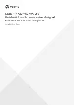 Vertiv LIEBERT NXC 60KVA Installer/User Manual preview