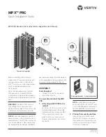 Предварительный просмотр 1 страницы Vertiv MPX PRC Quick Installation Manual