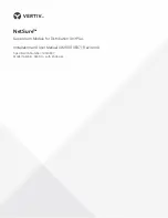 Preview for 1 page of Vertiv Net Sure SM-DU+ Installation And User Manual