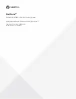 Vertiv NetSure 502NGFB Series Installation Manual предпросмотр