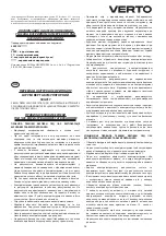 Preview for 13 page of VERTO 50G017 Translation Of The Original Instructions