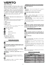 Preview for 14 page of VERTO 50G017 Translation Of The Original Instructions