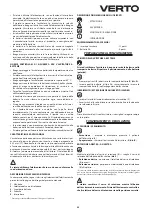 Preview for 39 page of VERTO 50G017 Translation Of The Original Instructions