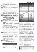 Предварительный просмотр 17 страницы VERTO 50G272 Instruction Manual