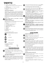 Предварительный просмотр 32 страницы VERTO 50G272 Instruction Manual