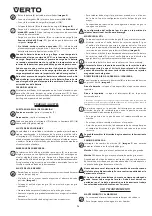 Предварительный просмотр 72 страницы VERTO 50G272 Instruction Manual