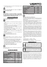 Preview for 17 page of VERTO 50G277 Instruction Manual