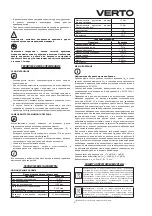 Preview for 21 page of VERTO 50G277 Instruction Manual