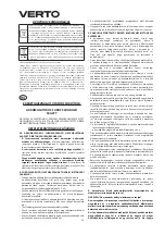 Preview for 26 page of VERTO 50G277 Instruction Manual