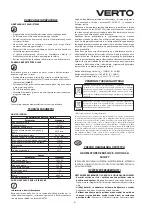 Preview for 61 page of VERTO 50G277 Instruction Manual