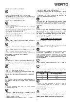 Preview for 111 page of VERTO 50G491 Instruction Manual