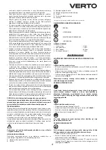 Preview for 41 page of VERTO 51G014 Instruction Manual