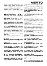 Предварительный просмотр 7 страницы VERTO 51G053 Instruction Manual