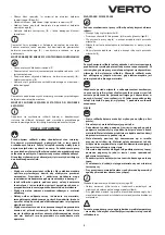 Предварительный просмотр 9 страницы VERTO 51G053 Instruction Manual