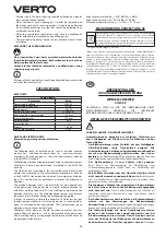 Предварительный просмотр 16 страницы VERTO 51G053 Instruction Manual