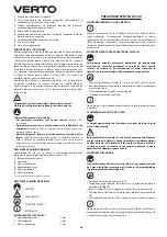 Предварительный просмотр 40 страницы VERTO 51G053 Instruction Manual