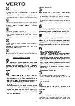 Предварительный просмотр 60 страницы VERTO 51G053 Instruction Manual