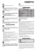 Предварительный просмотр 61 страницы VERTO 51G053 Instruction Manual