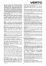 Предварительный просмотр 67 страницы VERTO 51G053 Instruction Manual