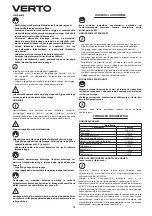 Предварительный просмотр 70 страницы VERTO 51G053 Instruction Manual