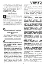 Предварительный просмотр 71 страницы VERTO 51G053 Instruction Manual