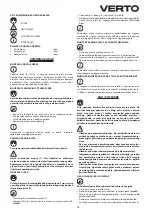 Предварительный просмотр 79 страницы VERTO 51G053 Instruction Manual