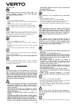 Предварительный просмотр 84 страницы VERTO 51G053 Instruction Manual