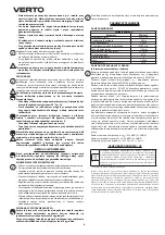 Предварительный просмотр 8 страницы VERTO 51G061 Instruction Manual