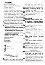 Предварительный просмотр 20 страницы VERTO 51G061 Instruction Manual