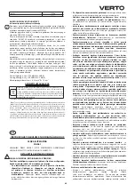 Предварительный просмотр 49 страницы VERTO 51G061 Instruction Manual