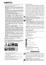 Предварительный просмотр 70 страницы VERTO 51G061 Instruction Manual