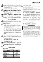 Preview for 47 page of VERTO 51G091 Instruction Manual