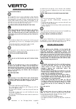 Предварительный просмотр 18 страницы VERTO 51G096 Instruction Manual