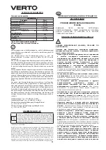 Предварительный просмотр 20 страницы VERTO 51G096 Instruction Manual