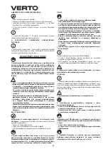 Предварительный просмотр 34 страницы VERTO 51G096 Instruction Manual