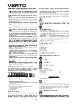 Предварительный просмотр 42 страницы VERTO 51G096 Instruction Manual