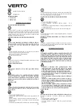 Предварительный просмотр 52 страницы VERTO 51G096 Instruction Manual