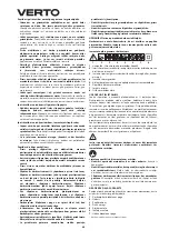 Предварительный просмотр 60 страницы VERTO 51G096 Instruction Manual