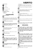 Предварительный просмотр 61 страницы VERTO 51G096 Instruction Manual