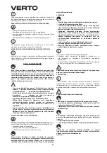 Предварительный просмотр 66 страницы VERTO 51G096 Instruction Manual