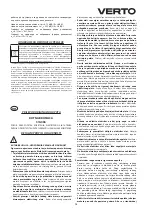 Предварительный просмотр 73 страницы VERTO 51G096 Instruction Manual